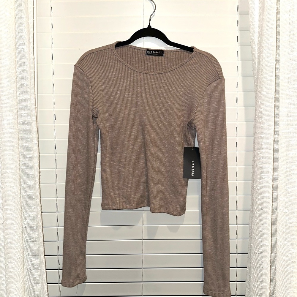 tan crop top